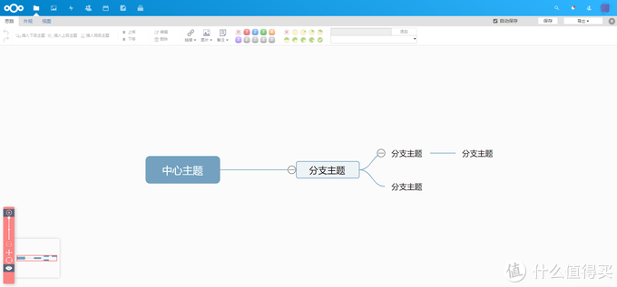 思维导图编辑界面